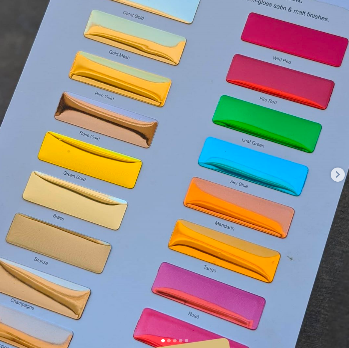 Coloured Chrome Paint Alsa Easy Chrome kit