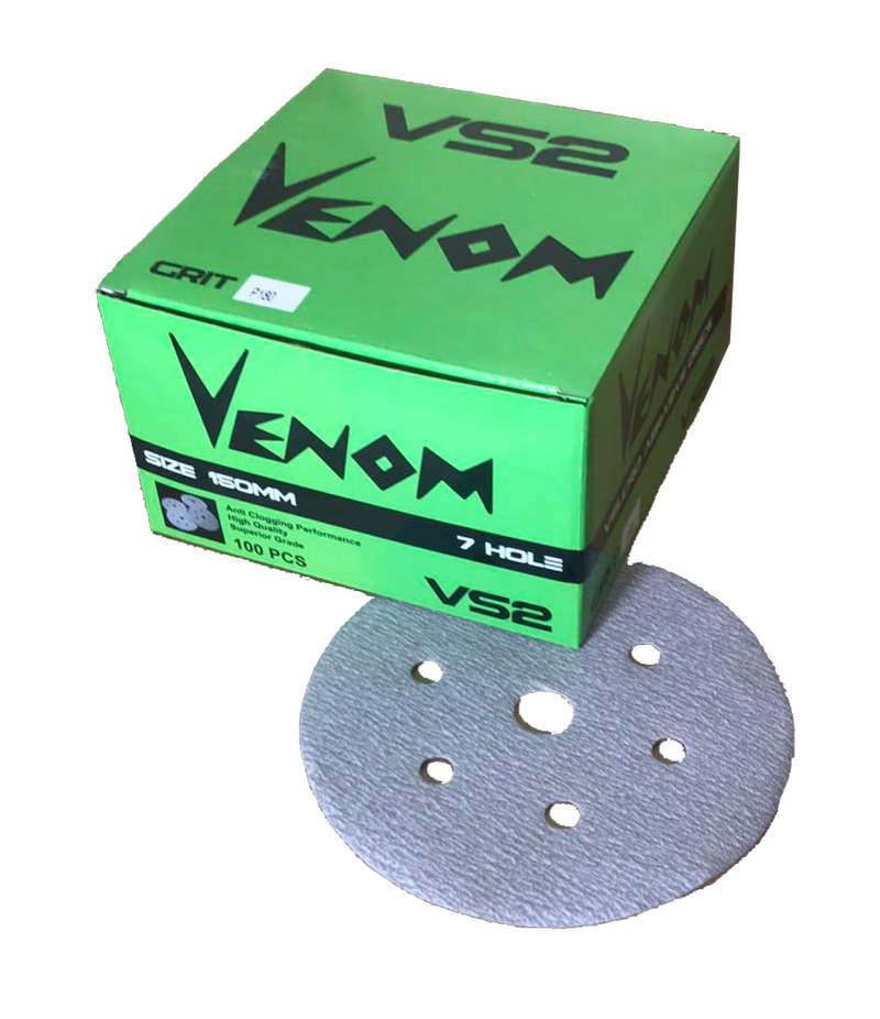Sanding Discs 3" 75mm Velcro Venom Box 100