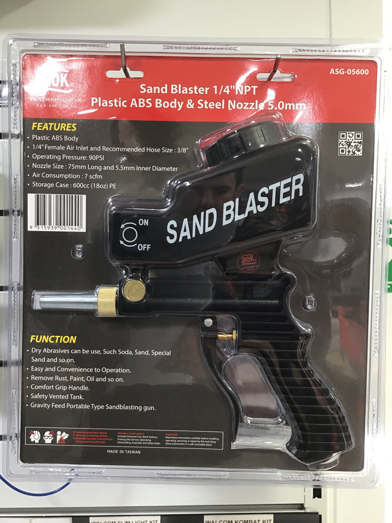 Sand blasting gun