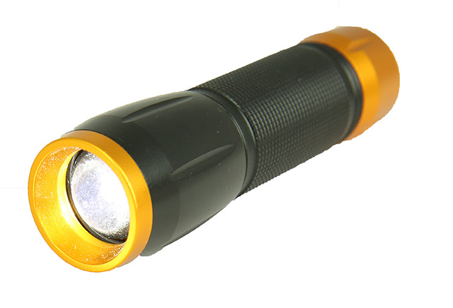 3W Cree Led Alum Torch  With Focus And Strip 130 Lumen