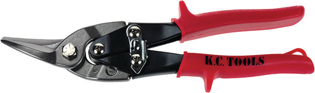 Left Cut Tinsnips, Aviation, Left Cut Action, Red Handle