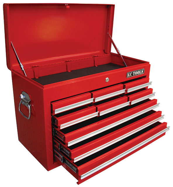 660 X 307 X 435 Tool Box, 9 Drawer With Bbs (Red)