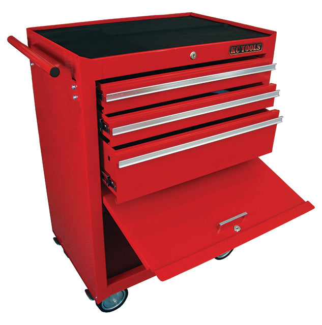 680 X 458 X 995  Roll Cabinet, 3 Drawer With Bbs (Red)