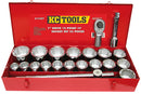 1" Drive Socket Set, AF 22 Piece