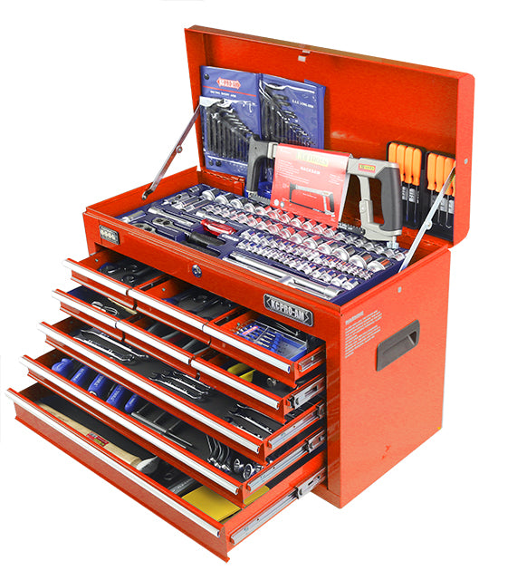 245 Piece AF & Metric  Tool Kit, 9 Drawer Tool Chest