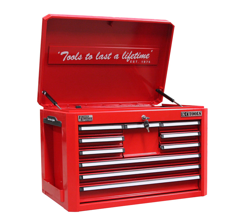 712 X 472 X 496.5mm 10 Drawer Tool Box, Bbs: Red
