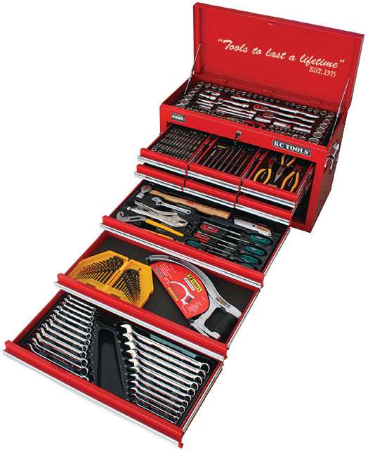 220 Piece AF & M Tool Kit, 9 Drawer Tool Box