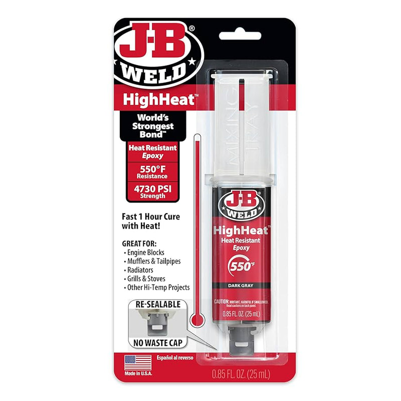 JB Weld HighHeat Epoxy Glue Syringe