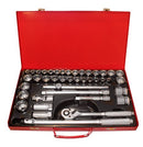 41 Piece 1/2" Drive Socket Set, AF & Metric