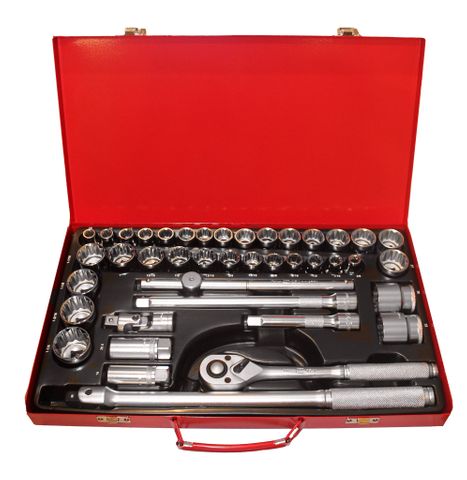 41 Piece 1/2" Drive Socket Set, AF & Metric