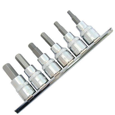 6 Piece 3/8" Drive Socket In-Hex Set - Metric 4mm - 10mm