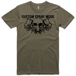 CustomSprayMods Skull T Shirt
