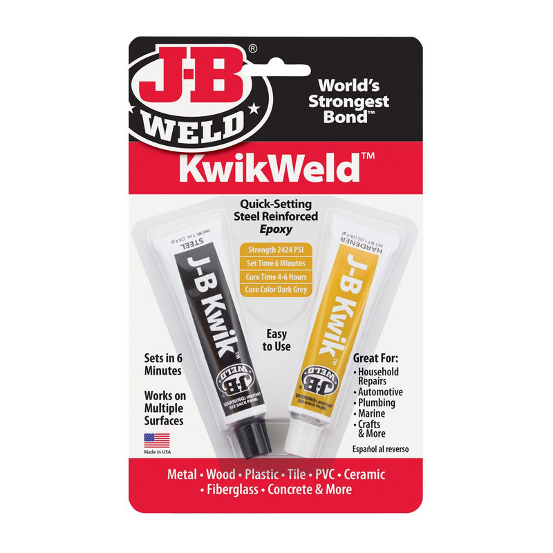 JB Weld KwikWeld Epoxy Twin Pack 28.4g each