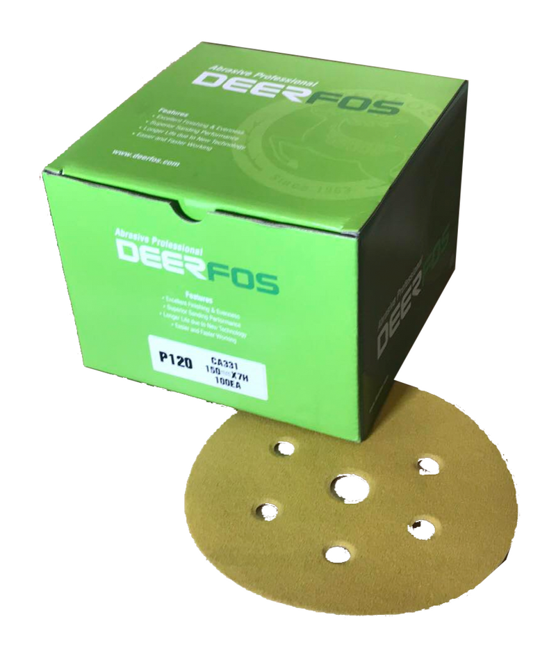 Sanding Discs 150mm DEERFOS Box 100