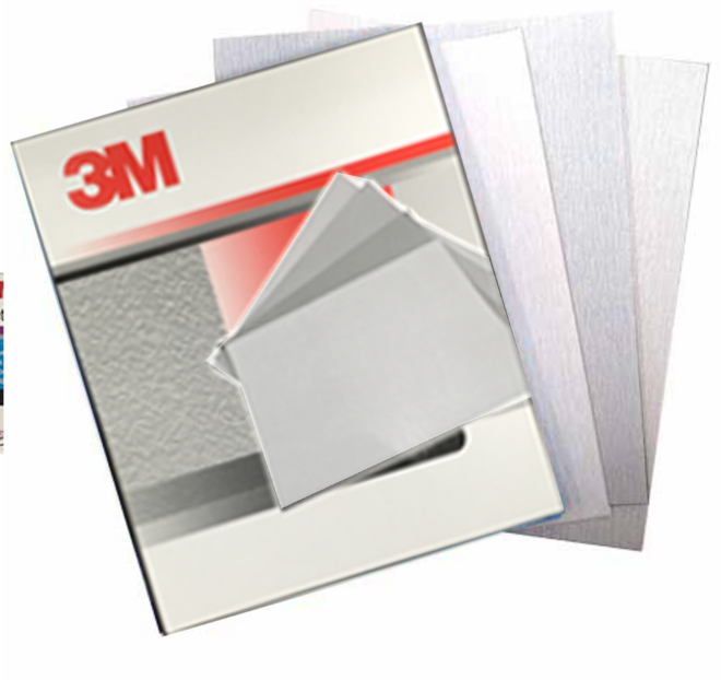 3M Dry Sandpaper Packet of 50