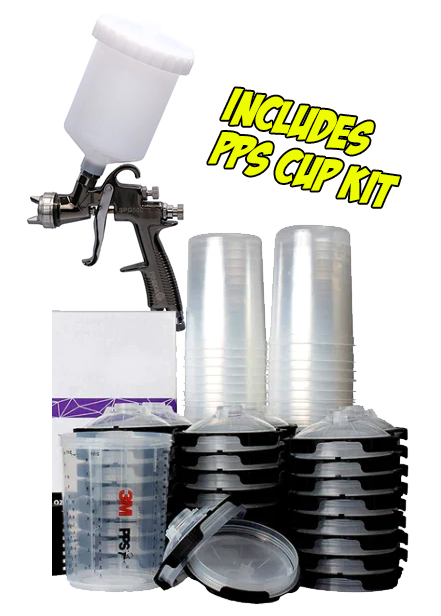 FINIXA Gravity Feed Spray gun 1.3mm or 1.8mm 3M PPS kit