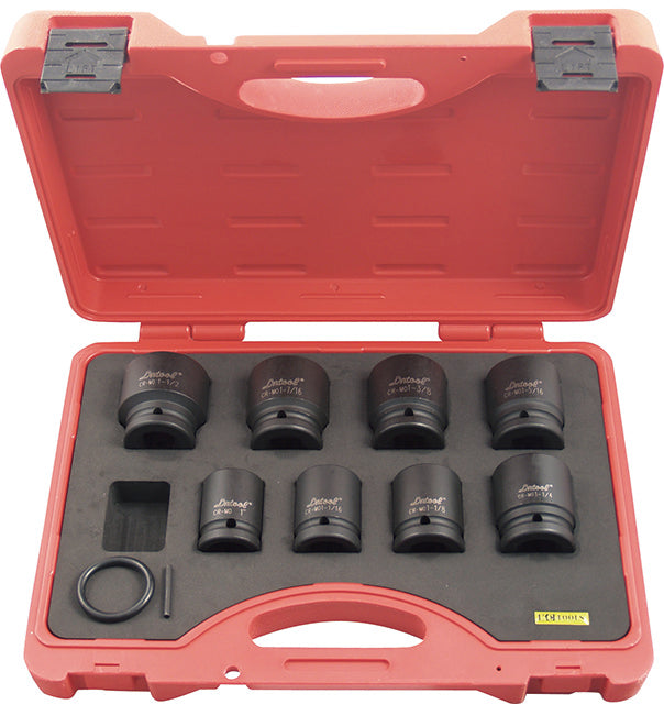 8 Piece AF x 3/4-Inch Drive Standard Impact Socket Set