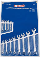 12 Piece Spanner Set, Combination, 6mm - 21mm