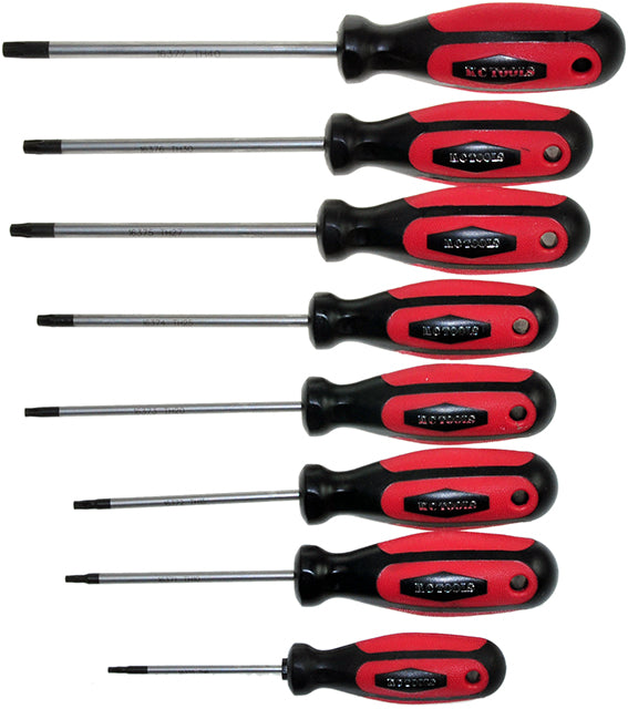 8 Piece Screwdriver Set, Anti Slip Tamperproof