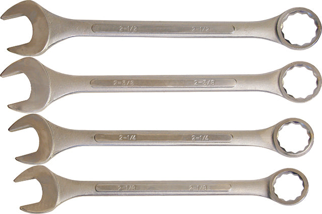 4 Piece Spanner Set, Combination, 2-1/8" - 2-1/2"