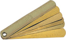 6 Blade Feeler Gauge, Brass, 85mm Long