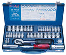 39 Piece 1/4" & 3/8" Drive Socket Set, AF & Metric