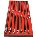 164 X 400 X 22mm Insert Tray & 14 Ratchet Ring Spanners AF & Metric