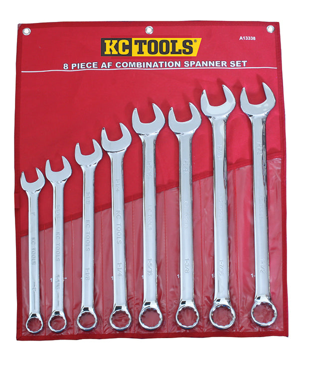 8 Piece Spanner Set, AF, 1â€, 1-1/16â€, 1-1/8â€, 1-1/4â€, 1-5/16â€, 1-3/8â€, 1-7/16â€, 1-1/2â€