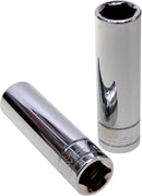 1/4" Drive Socket, Single Hex Deep 12mm