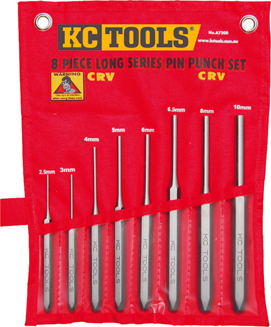 8 Piece Punch Set, Pin, Long Series