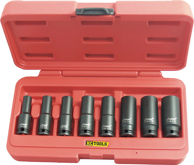 10 Piece As X 3 8-inch Drive Deep Impact Socket Set