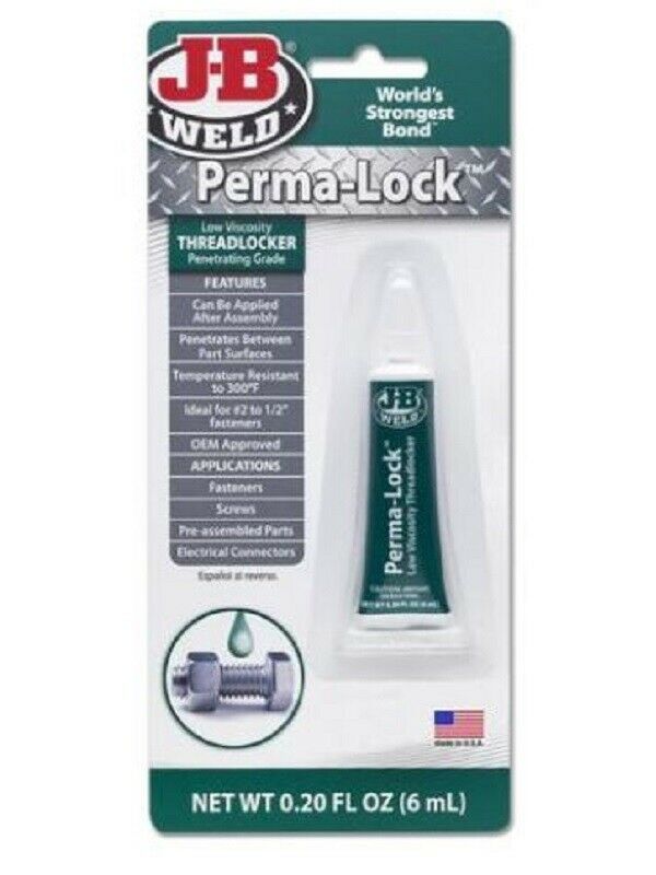 JB Weld Perma-Lock Green Low Viscosity Threadlocker 6ml